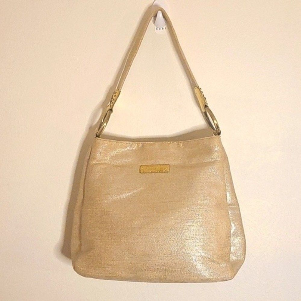 Franco Sarto vintage Y2K metallic gold studded purse - Picture 8 of 14